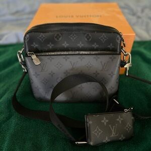 Louis Vuitton Gray Monogram Messenger Bag